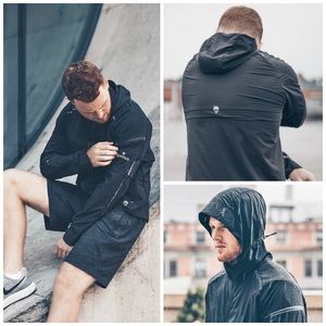 Jumper Men’s XXL The Action Jacket Windbreaker Athletic Black Zip Up Running